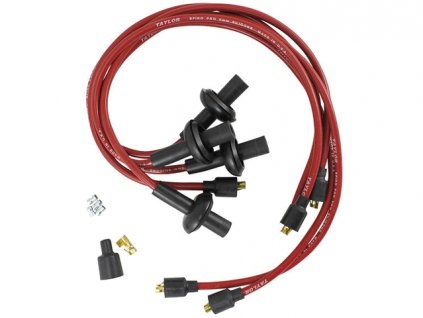 sada zapalovacích kabelů 1,2-1,6l TAYLOR Spiro Pro 8mm uhlíkové červené
