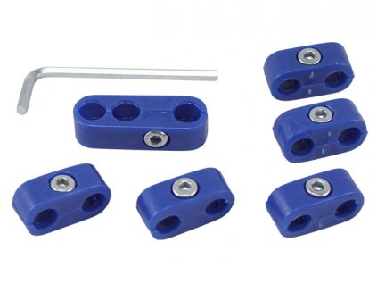 sada držáků zapalovacích kabelů - modré