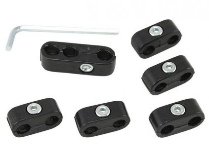 sada držáků zapalovacích kabelů - černé