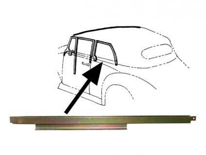 držák stahovacího okna zadního 8/64-1/80 kabrio L