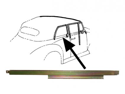 držák stahovacího okna zadního 8/64-1/80 kabrio P