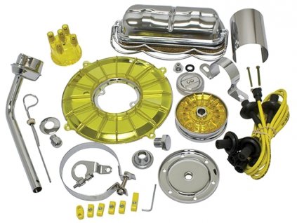 sada chromovaných částí motoru 8/60-7/03 Deluxe žlutá
