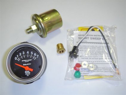 tlakoměr oleje Auto Meter 0-7 bar 52 mm