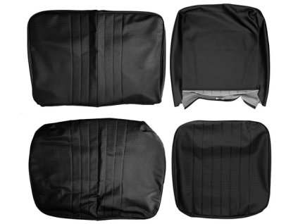 potahy předních sedadel T2 8/67-7/73 1/3+2/3 černé Basket weave