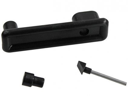 madlo dvířek nábytku T2 8/67-10/79 WESTFALIA černé