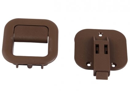 madlo dvířek nábytku T25 5/79-7/92 WESTFALIA hnědé