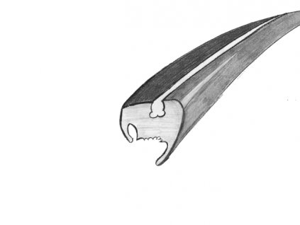 těsnění předního skla 8/57-7/64 kabrio CALLOOK