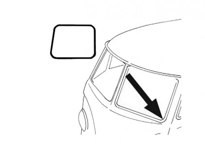 těsnění předního skla T2 3/55-7/67 L/P