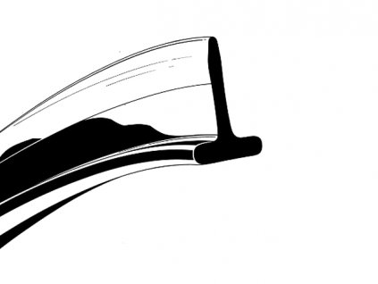 těsnění dveří horní T2 -7/67