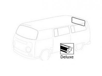 těsnění zadního skla T2 8/67-10/79 Deluxe