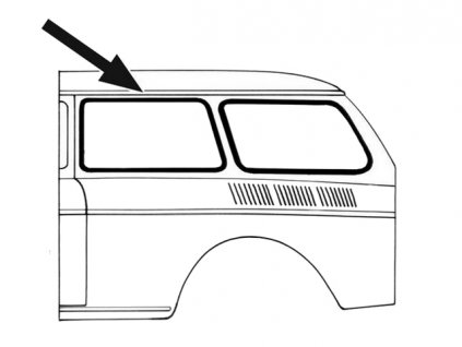 těsnění středního bočního skla T3 Variant Deluxe L/P