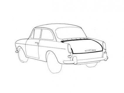 těsnění víka kufru T3 Notchback 4/61-7/73