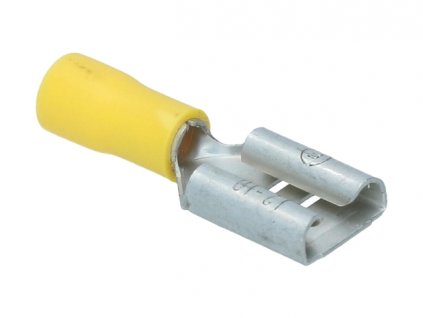 konektor kabelu relé dynama 9,4x1,2mm žlutý