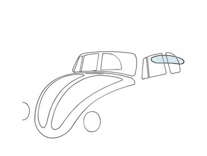 sklo zadní 8/62-6/74 kabrio vyhřívané