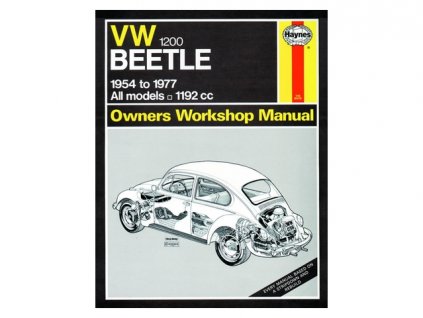 knížka VW1200 BEETLE 1954 to 1977 MANUAL
