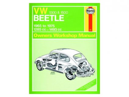 knížka VW1300+1500 BEETLE 1965 to 1975 MANUAL