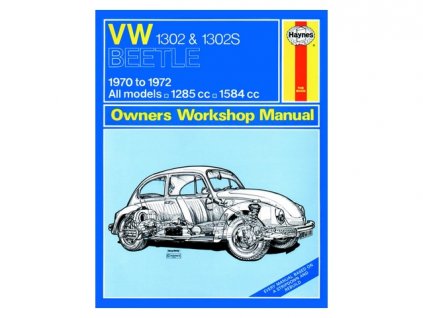 knížka VW1302+1302S BEETLE 1970 to 1972 MANUAL