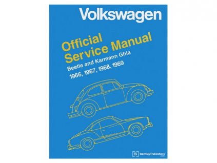 knížka OFFICIAL SERVICE MANUAL BEETLE 1966-1969