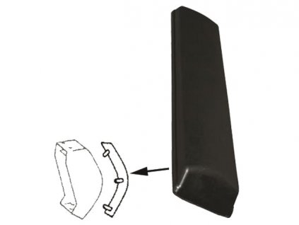 guma příčky zadního nárazníku PORSCHE 911 10/63-7/73