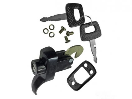 zámek zadní kapoty 8/64-7/66 + víka motoru T2 8/65-7/66 + T2 Brazil černý