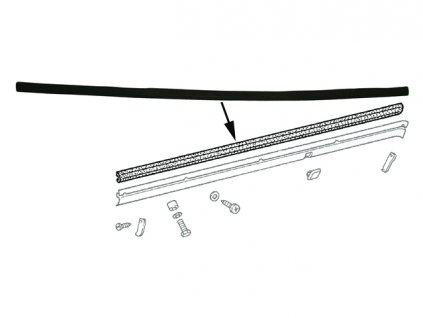 těsnění lišty prahu PORSCHE 911 8/73-7/89