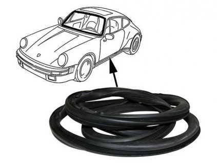těsnění předního skla PORSCHE 911 10/63-7/89