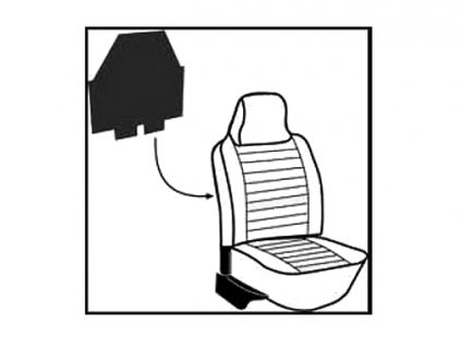 karton opěradla přední sedačky 8/72-