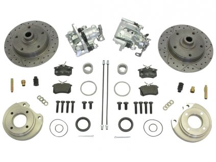sada zadních kotoučových brzd 8/67-7/03 5x130 vrtané CSP