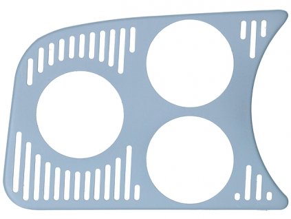 mřížka přístrojové desky 8/57-7/03 s otvory 3x52mm L