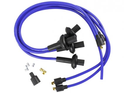 sada zapalovacích kabelů 1,2-1,6l TAYLOR Spiro Pro 8mm uhlíkové modré