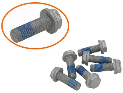 sada šroubů přítlačného talíře spojky M7 T2 + T25 215mm