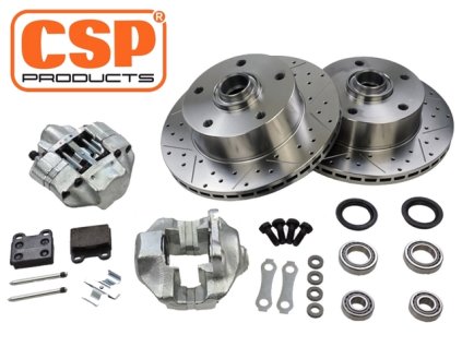 sada předních kotoučových brzd 8/66- 5x130 vnitřně chlazené vrtané/drážkované