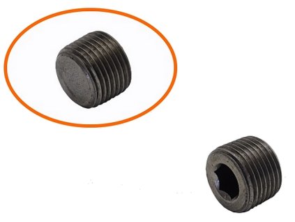 záslepka nádoby odvětrání bloku motoru 3/8'' NPT kovová