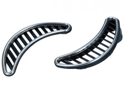 mřížky větrací zadní 8/70- černé/nerez