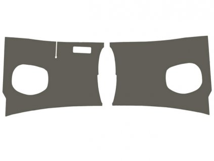 panely pod přístrojovou desku T2 4/60-12/62 šedý plast