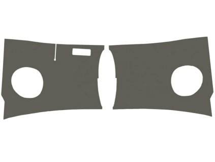 panely pod přístrojovou desku T2 12/62-4/64 šedý plast