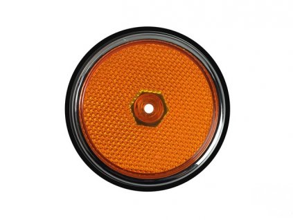 odrazka boční T2 8/67-7/69 USA přední oranžová/chrom s těsněním