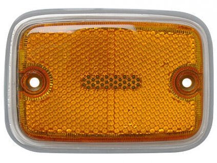 odrazka boční T2 8/69-7/75 USA přední oranžová/stříbrná