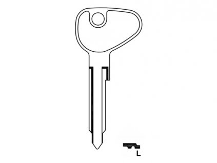 klíč polotovar T2 8/66-7/70 + VW181 8/69-7/70 profil L