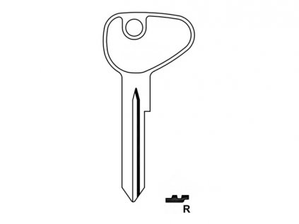 klíč polotovar T2 8/70-10/79 + VW181 8/70-12/79 profil R