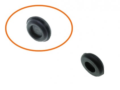 průchodka kabelů zadního světla do podběhu/blatníku 16x12mm