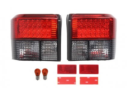 t4 svěla zadní sada LED červenokouřové