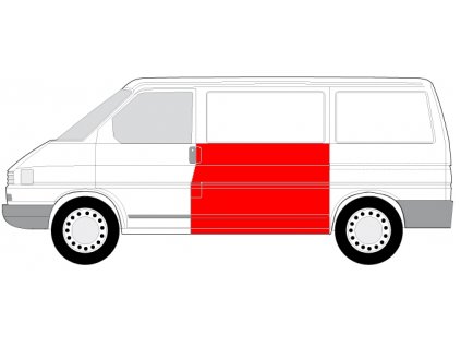 t4 boční stěna střed levý vysoký auto kh
