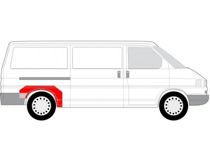 t4 blatník zadní pravý dlouhá opravný díl KH auto