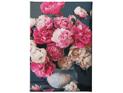 Malování podle čísel - Pivoňky