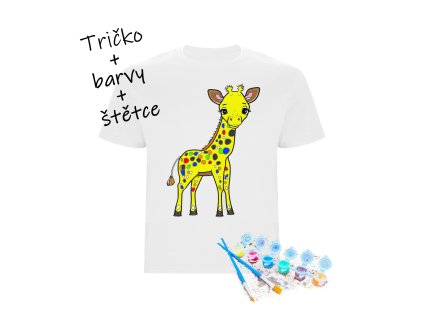 tričko žirafa barvy+