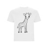tričko žirafa bílé