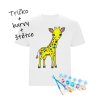 tričko žirafa barvy+