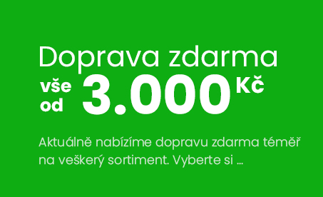 Doprava zdarma nad 3000 Kč