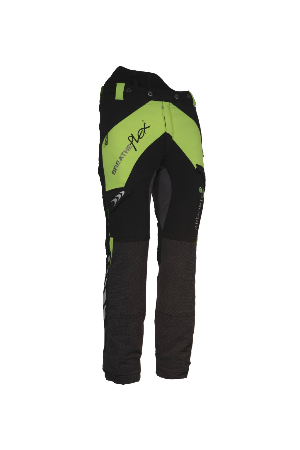 Protipořezové kalhoty Breatheflex zelené Class2/TypeC Reg